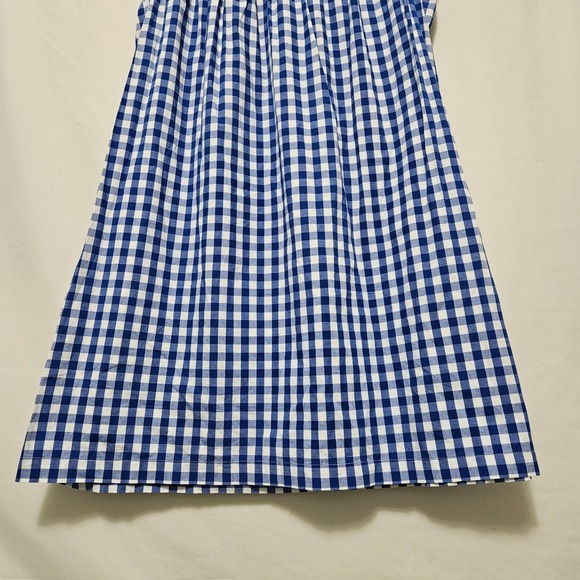 Crown Ivy Smocked‎ Neck Ruffle Sleeve Dress Coastal Cottagecore Coquette Women L - Picture 8 of 10